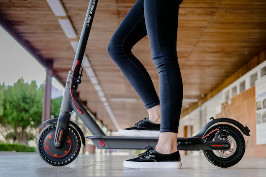 Rebel Fast Wheels Pro ZAB0030 Ηλεκτρικό Πατίνι με 30km/h Max Ταχύτητα και 25km Αυτονομία σε Μαύρο Χρώμα