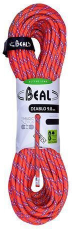Beal Diablo Unicore BC098D.80.R Δυναμικό Σχοινί Ορειβασίας με Μήκος 80m Κόκκινο