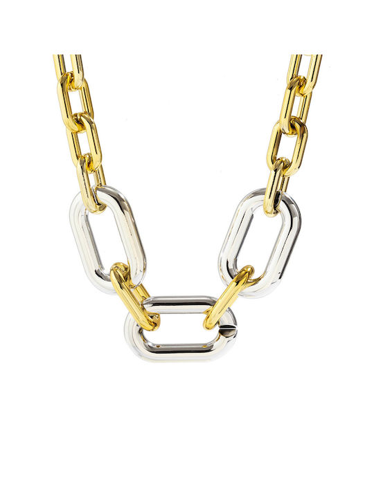 Chunky Chain Necklace Color Combination Gold