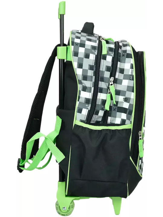 Gim Trolley-Rucksack für die Grundschule Minecraft Grau Stein 316-01074