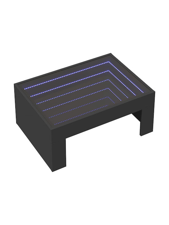 Инфинити LED холна маса черна 70x50x30 см 847610 черна