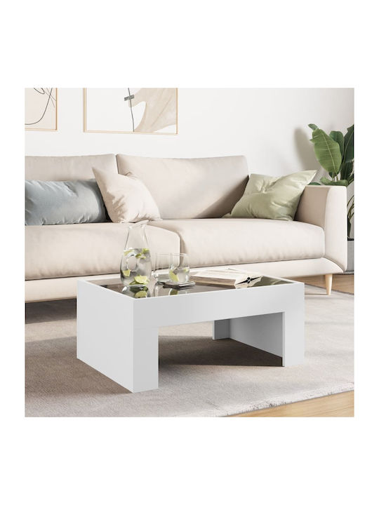 Infinity LED Coffee Table White 70x50x30 cm 847609 White