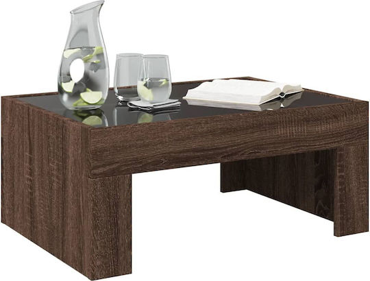 Masă de cafea Infinity Light LED Stejar Maro 70x50x30 cm 847615 Maro