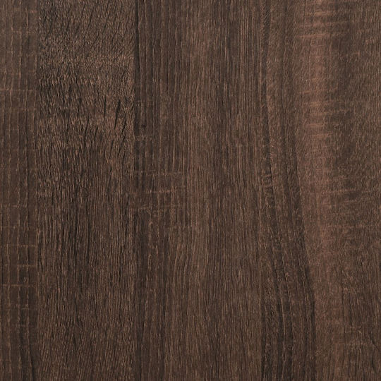 Nachttisch Metall Brown Oak 40x40x51cm