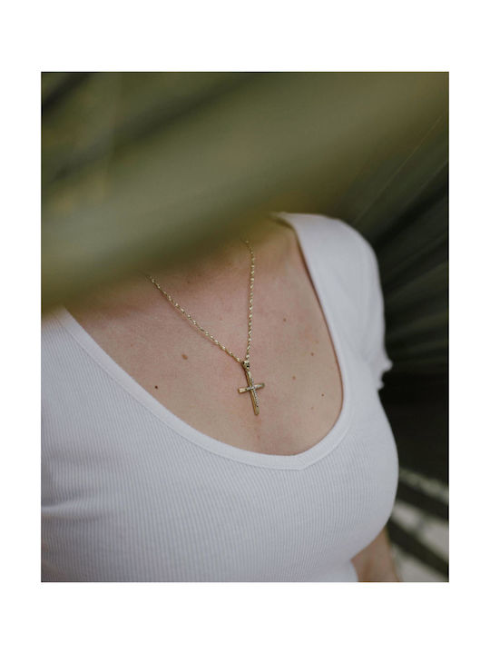 Themelidis Jewels Damen Gold Kreuz 14K