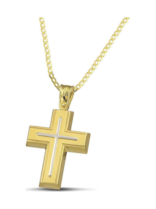 Themelidis Jewels Damen Gold Kreuz 14K Ohne Kette