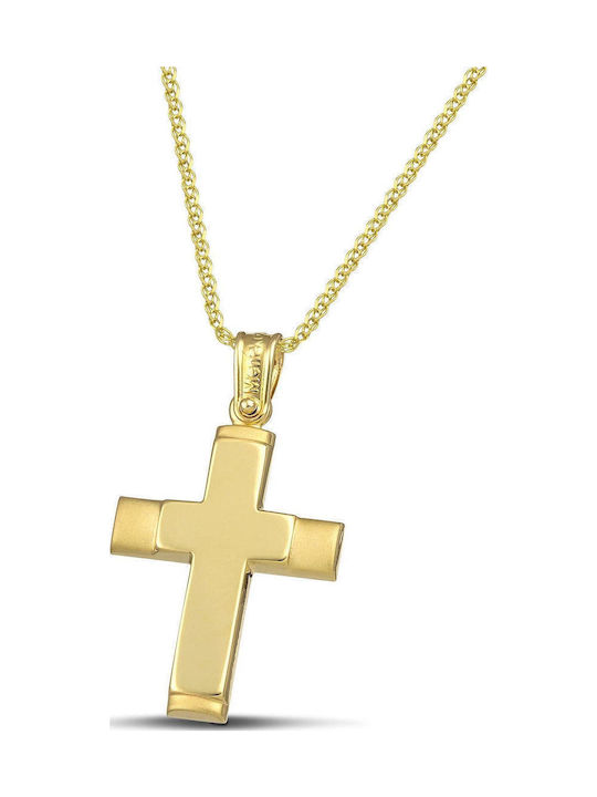 Themelidis Jewels Дамски Златен Кръст 14K с Верижка