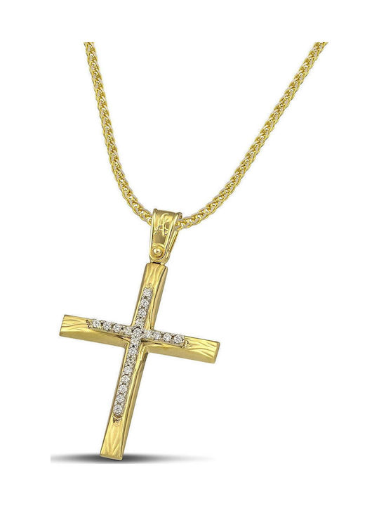 Themelidis Jewels Femeiesc Aur Cruce 14K