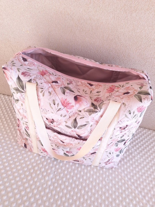 BabyValia Stoff Strandtasche Rosa