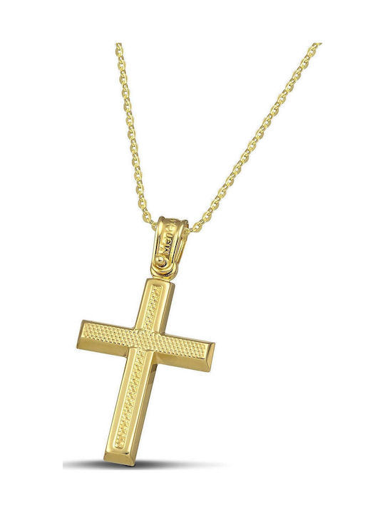 Themelidis Jewels Дамски Златен Кръст 14K с Верижка