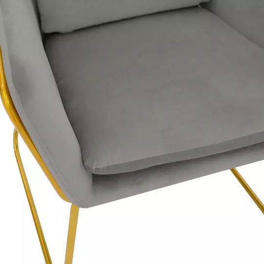 Mira Fotolii Sala de mese Catifelate Grey-Gold 1buc 65x69x86buc