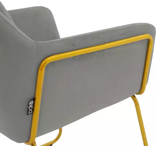 Mira Fotolii Sala de mese Catifelate Grey-Gold 1buc 65x69x86buc