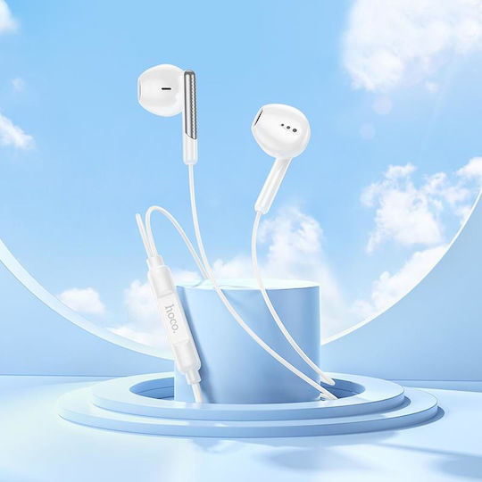 Hoco M123-WH Earbuds Handsfree Headphones with Connector 3.5mm White