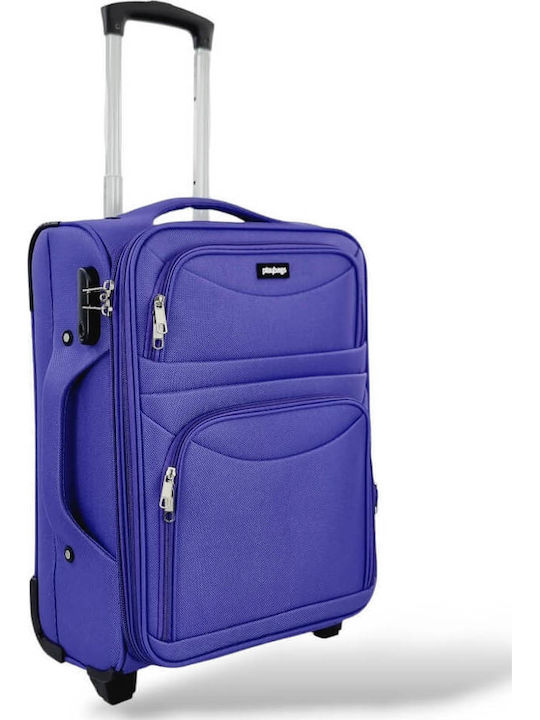 Cabin Suitcase Fabric Expansion 53x36x20 +5cm Playbags Collection Ps8033c Purple