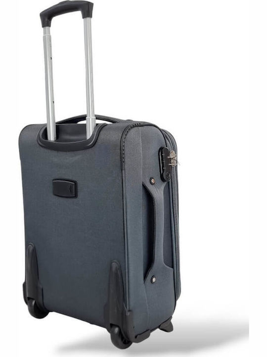 Cabin Suitcase Fabric Expansion 53x36x20 +5cm Playbags Collection Ps8033c Grey