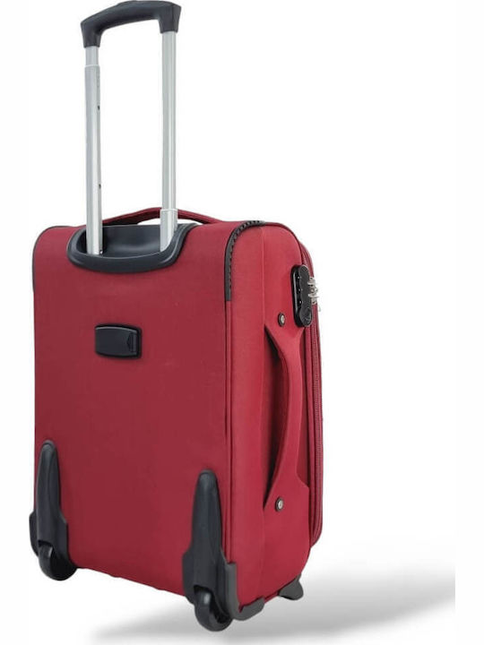 Βαλίτσα Καμπίνας Ύφασμα Επέκταση 53x36x20 +5cm Playbags Collection Ps8033c Μπορντό