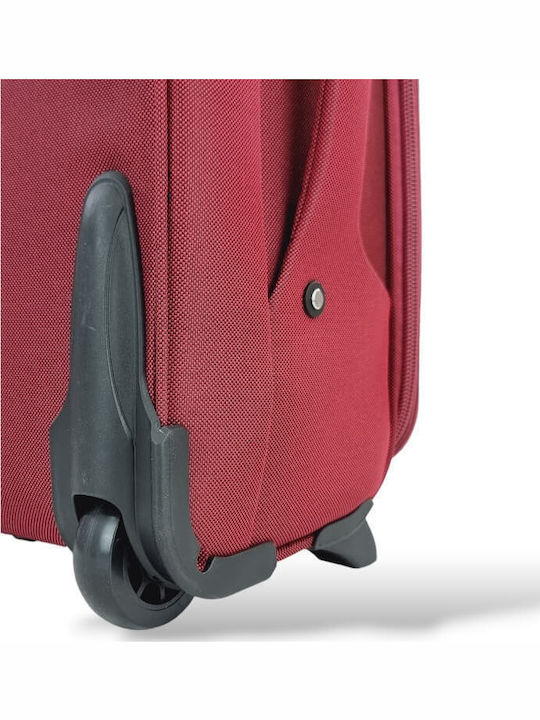 Βαλίτσα Καμπίνας Ύφασμα Επέκταση 53x36x20 +5cm Playbags Collection Ps8033c Μπορντό