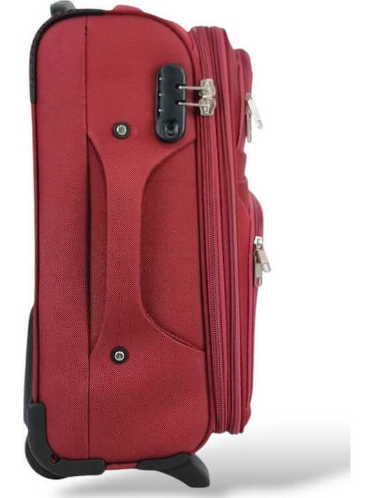 Βαλίτσα Καμπίνας Ύφασμα Επέκταση 53x36x20 +5cm Playbags Collection Ps8033c Μπορντό