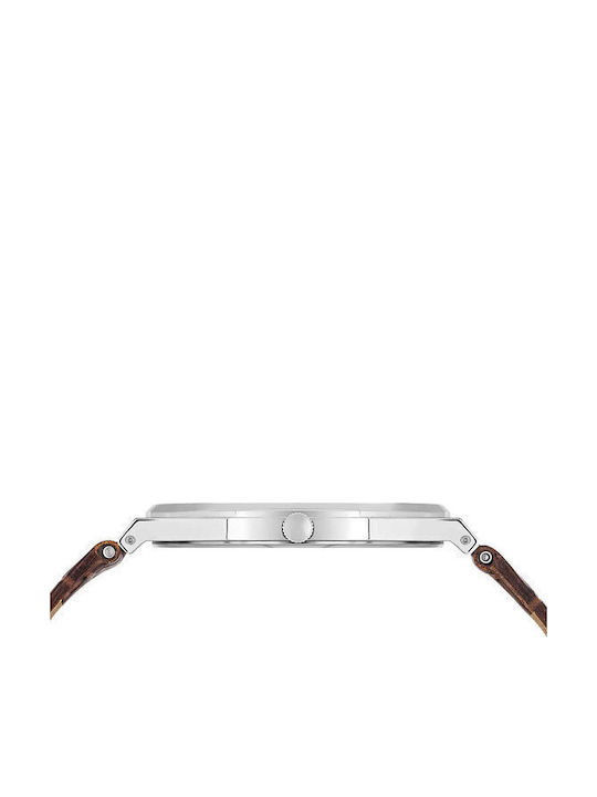 Beverly Hills Polo Club Men's Watch Battery with Brown Leather Strap