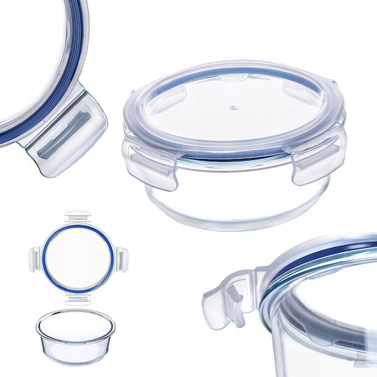 Kadax Cutie pentru Mâncare Sticlă Transparent 1300ml 1buc