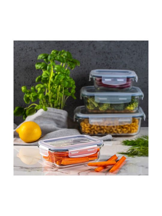 Kadax Cutie pentru Mâncare Sticlă Transparent 640ml 1buc