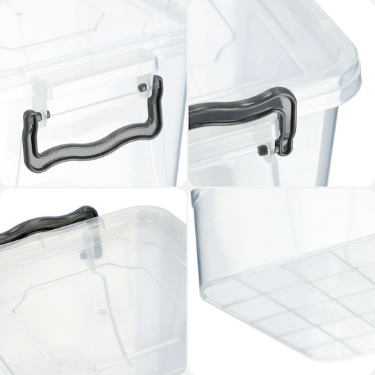 Kadax Plastic Lunch Box Transparent 1800ml