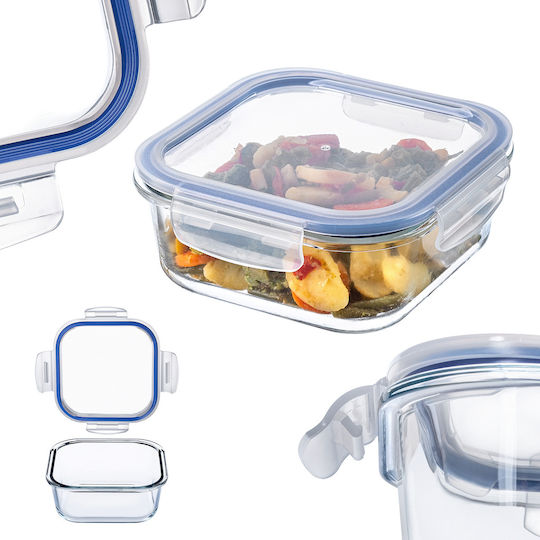Kadax Glass Lunch Box Transparent 1100ml