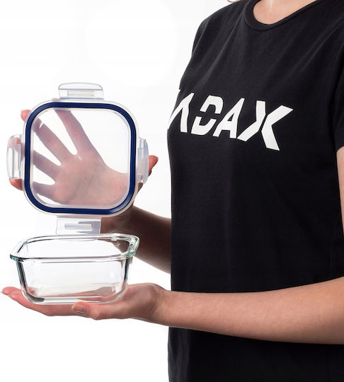 Kadax Glass Lunch Box Transparent 520ml