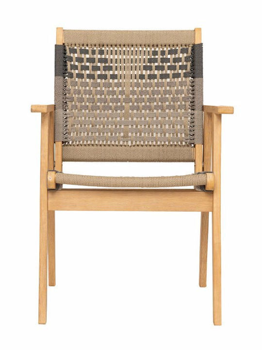 Liberta Gartenstühle Hölzernes Vega Mehrfarbig Natur 58x56x58cm