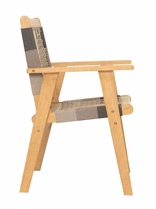 Liberta Gartenstühle Hölzernes Vega Mehrfarbig Natur 58x56x58cm
