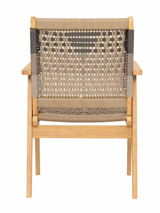Liberta Gartenstühle Hölzernes Vega Mehrfarbig Natur 58x56x58cm