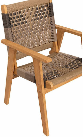 Outdoor Chair Wooden Vega Multicolour 58x56x58cm