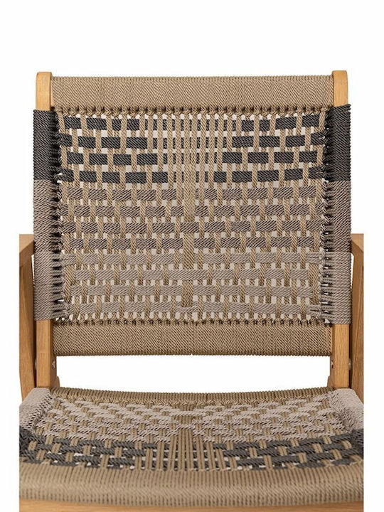 Liberta Gartenstühle Hölzernes Vega Mehrfarbig Natur 58x56x58cm
