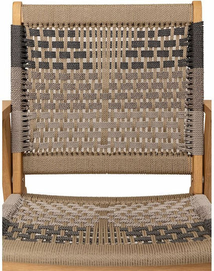 Outdoor Chair Wooden Vega Multicolour 58x56x58cm