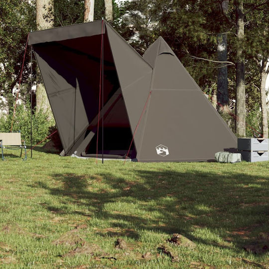 vidaXL Campingzelt Teepee Braune für 6 Personen 408x350x240cm