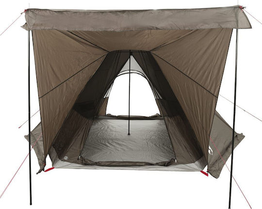 vidaXL Campingzelt Teepee Braune für 6 Personen 408x350x240cm