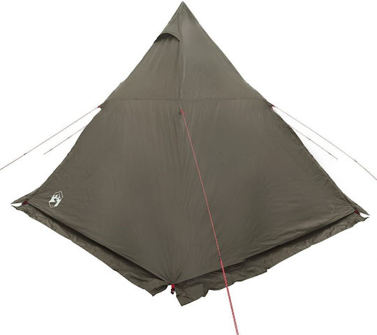 vidaXL Campingzelt Teepee Braune für 6 Personen 408x350x240cm