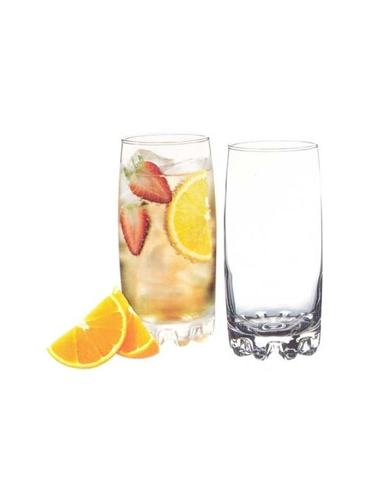 Kadax Set of Glasses Cocktail/Drinking / Beer, μπίρας / Water / Whiskey made of Glass 365ml 6pcs