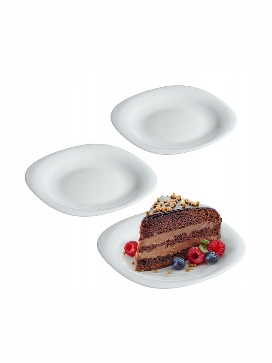 Kadax Teller Untiefe Platz Weiß 20x21cm 3Stück