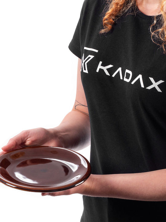 Kadax Πιάτο Βαθύ Κεραμικό Καφέ με Διάμετρο 19cm 2τμχ
