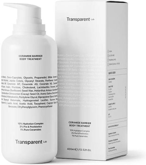 Transparent Lab Ceramide Barrier Body Treatment 400 Ml