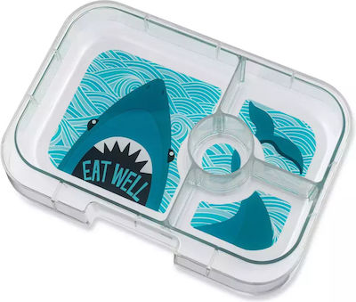 Yumbox Φαγητοδοχείο Ενηλίκων Yumbox Tapas 4-sections Jurassic Green Shark