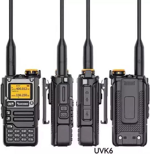 Quansheng UHF/VHF Wireless Transceiver 5W with Monochrome Display Black