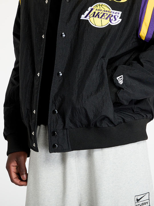 Los Angeles Lakers Nba Geci Barbati Bomber Negru Galben Canary