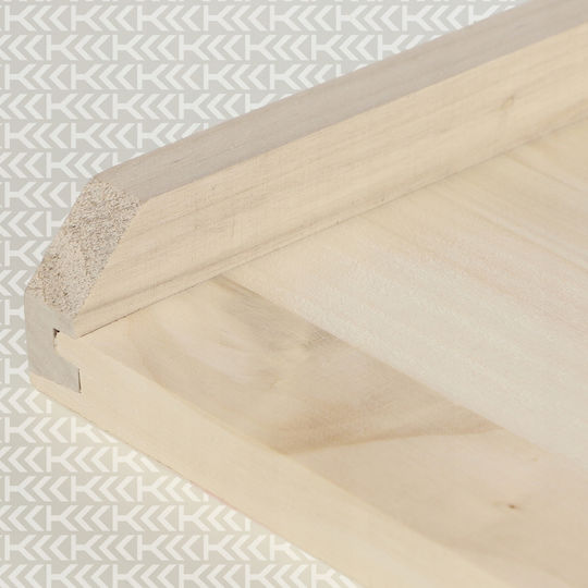 Kadax Επιφάνεια Κοπής Ξύλινη Μπεζ 70x50cm
