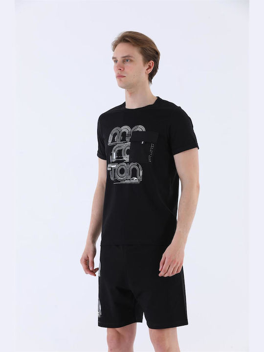 MARATON Om ELEMENTAL tricou negru -MMSS222121008TSH001