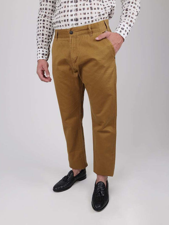 Pantaloni Chino EXPLORER cu buzunare laterale, bej, croiala regulata W15-PA-1005.BEIGE