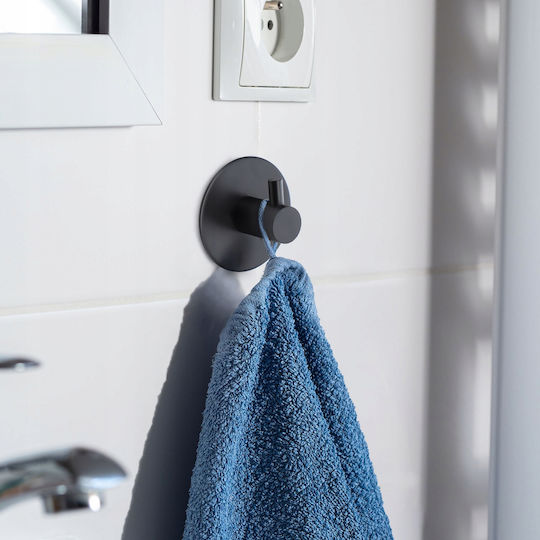 Kadax Кука Баня Единично с винтове Inox Черен