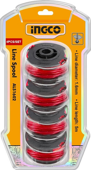 Ingco ALS1602 Mähfaden Länge 5m und Dicke 1.6mm
