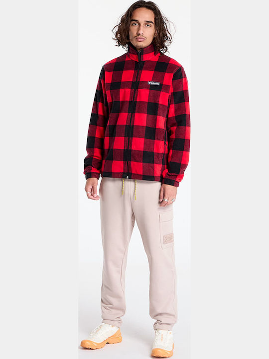 Steens Mountain Men's Cardigan Mountain Red